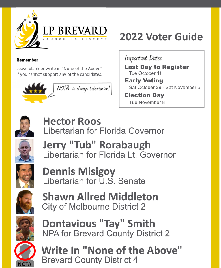 2022 LP Brevard Voter Guide